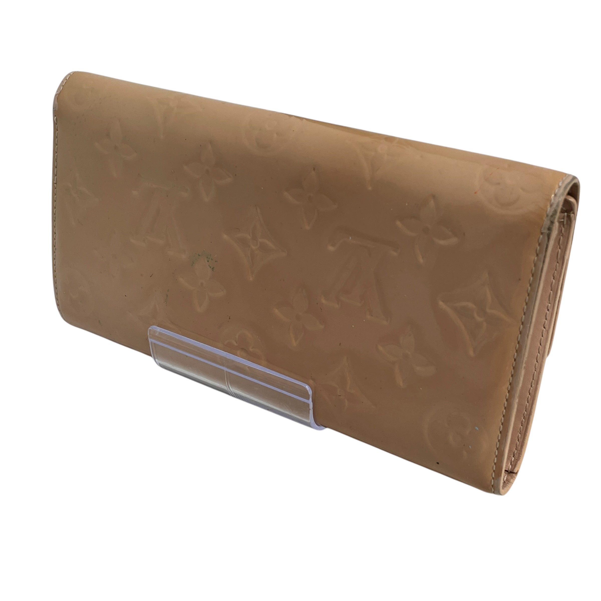 LOUIS VUITTON/Long Wallet/Monogram/Leather/BEG/