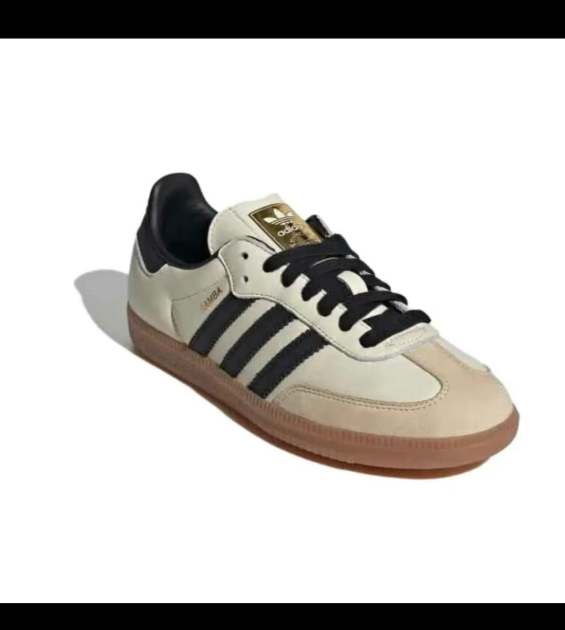 adidas Samba OG 'Cream White Sand Strata' Women's - Perfect for Casual Footwear Walking Shoes Trainer Leather Girl Sneaker Runner Training Athletic Running