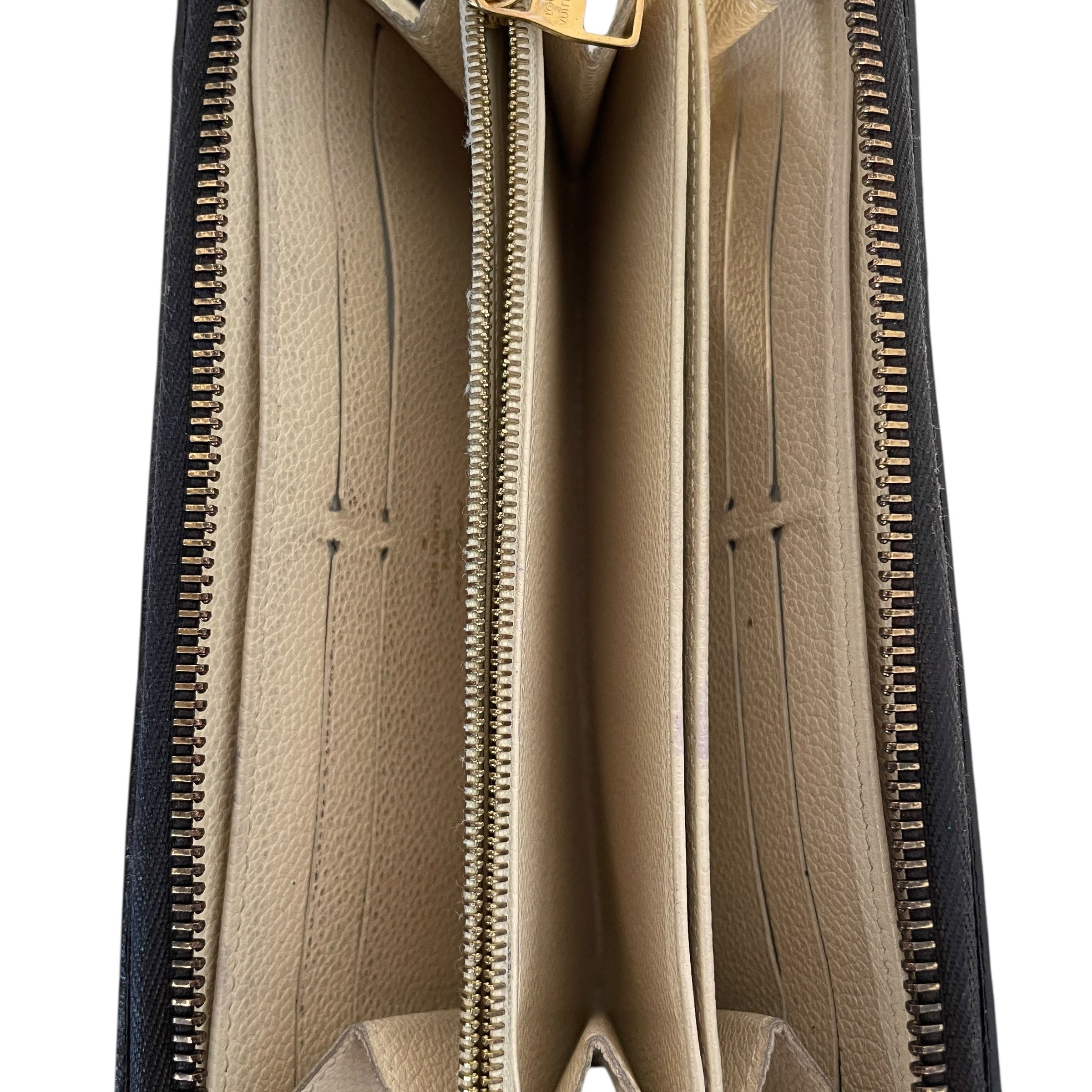 LOUIS VUITTON/Long Wallet/Monogram/Leather/BLK/Monogram Empriente Zippy Long