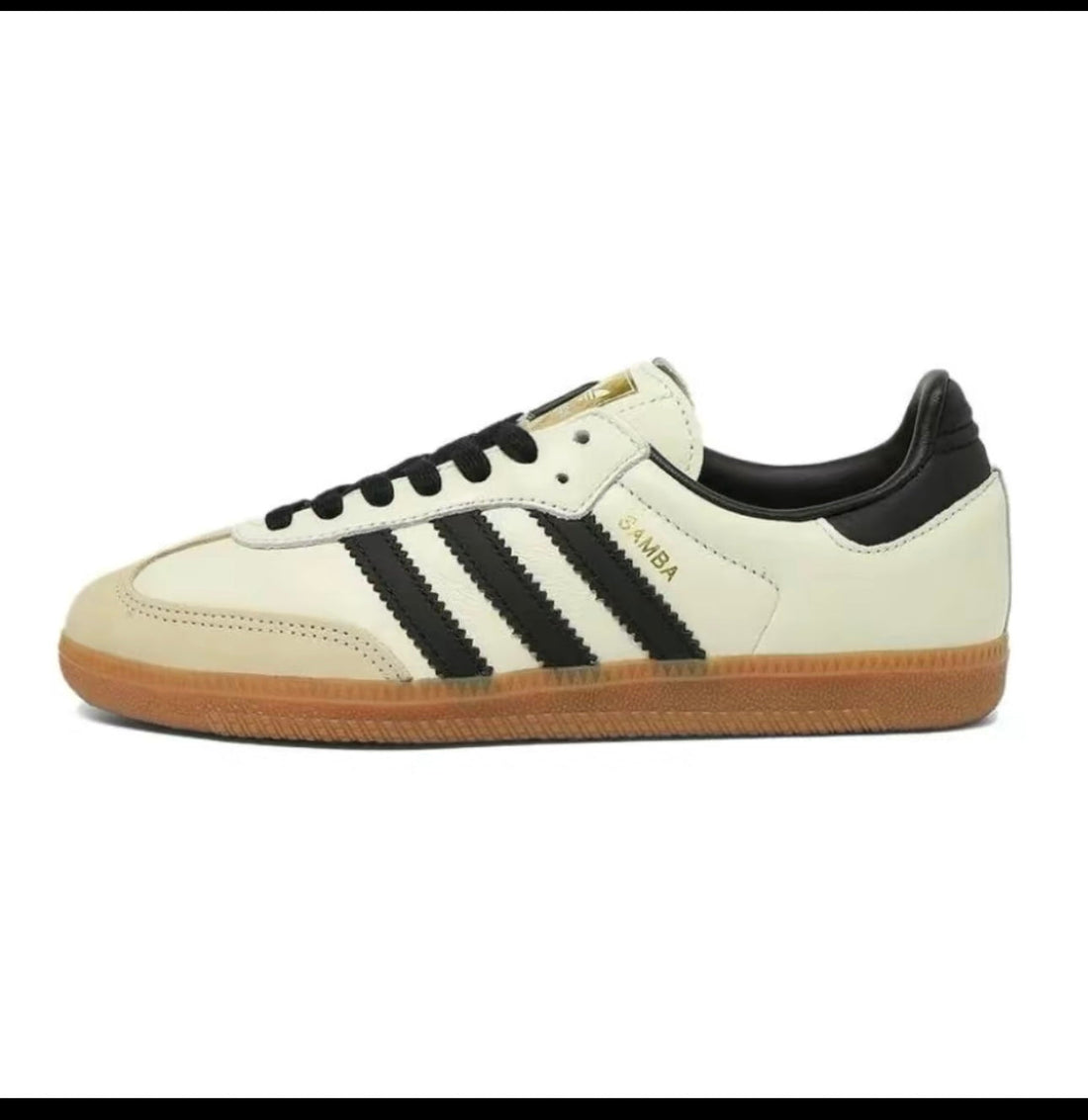 adidas Samba OG 'Cream White Sand Strata' Women's - Perfect for Casual Footwear Walking Shoes Trainer Leather Girl Sneaker Runner Training Athletic Running