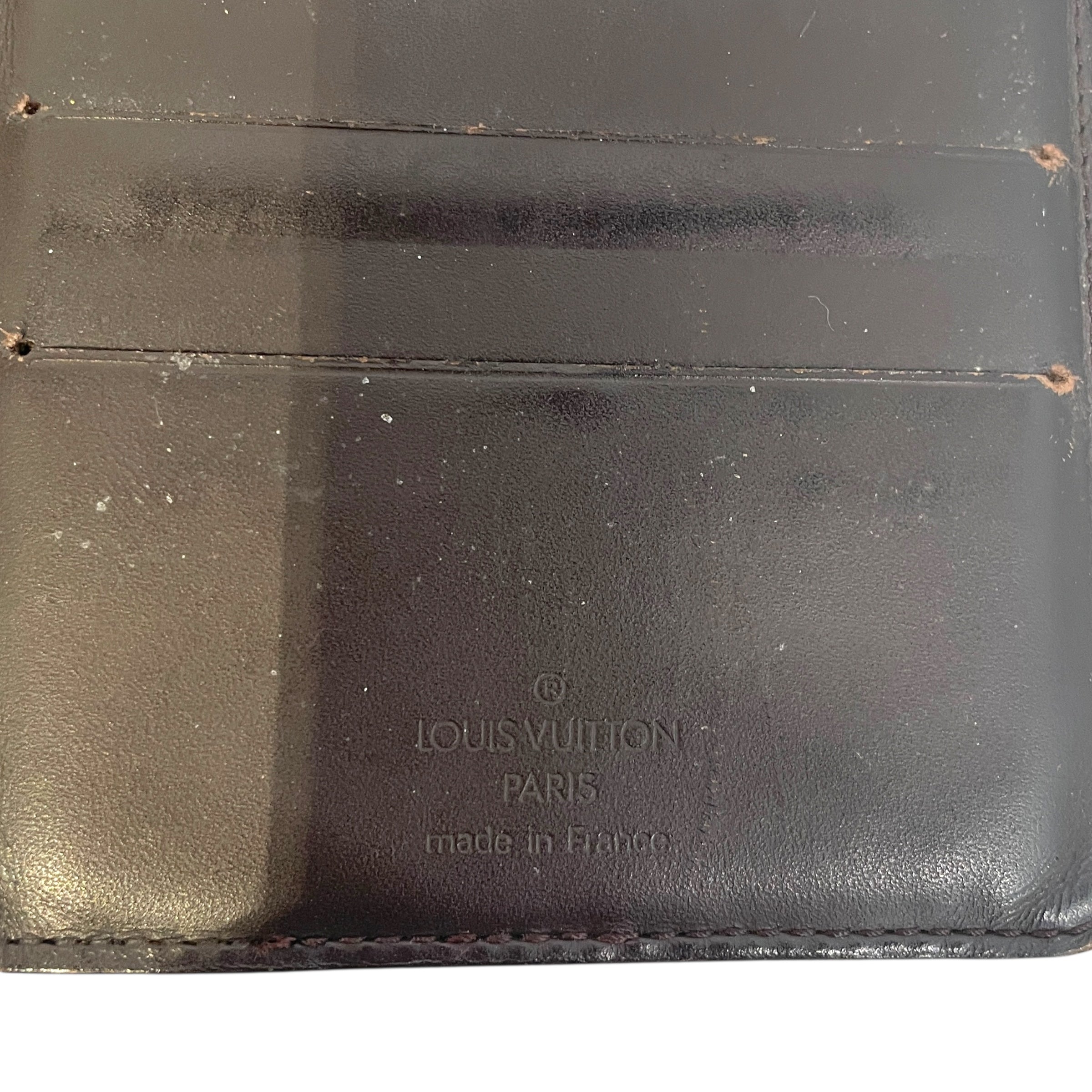 LOUIS VUITTON/Long Wallet/Monogram/Leather/BLK/Portefeuille Brazza