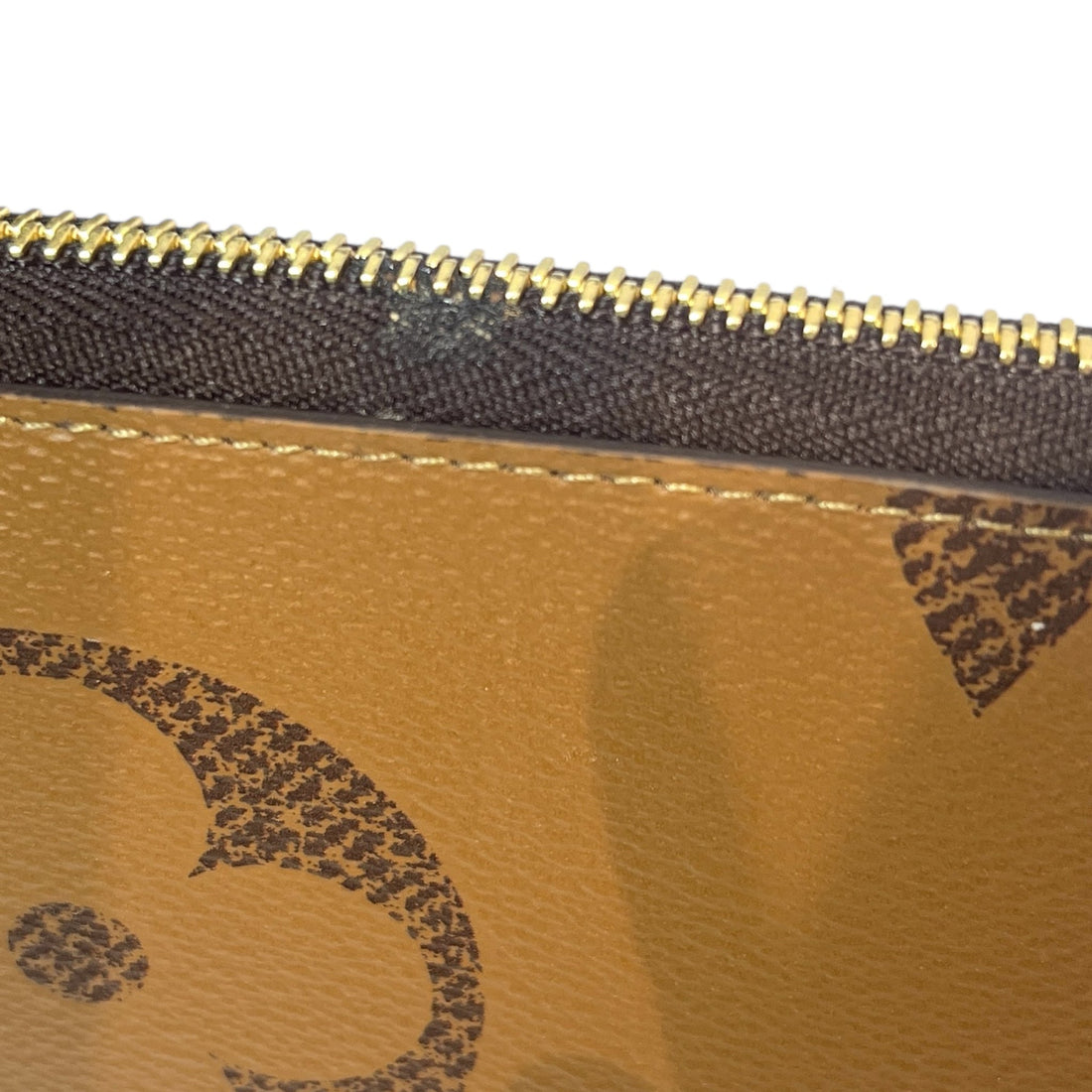 LOUIS VUITTON/Long Wallet/Monogram/Leather/BRW/GIANT PRINT ZIPPY