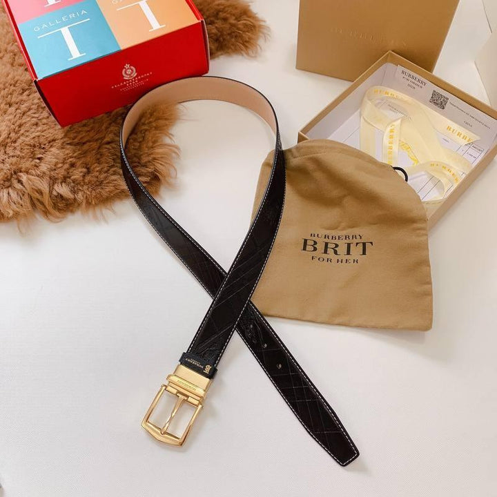 Burberry Leather Vintage Belt 'Black'