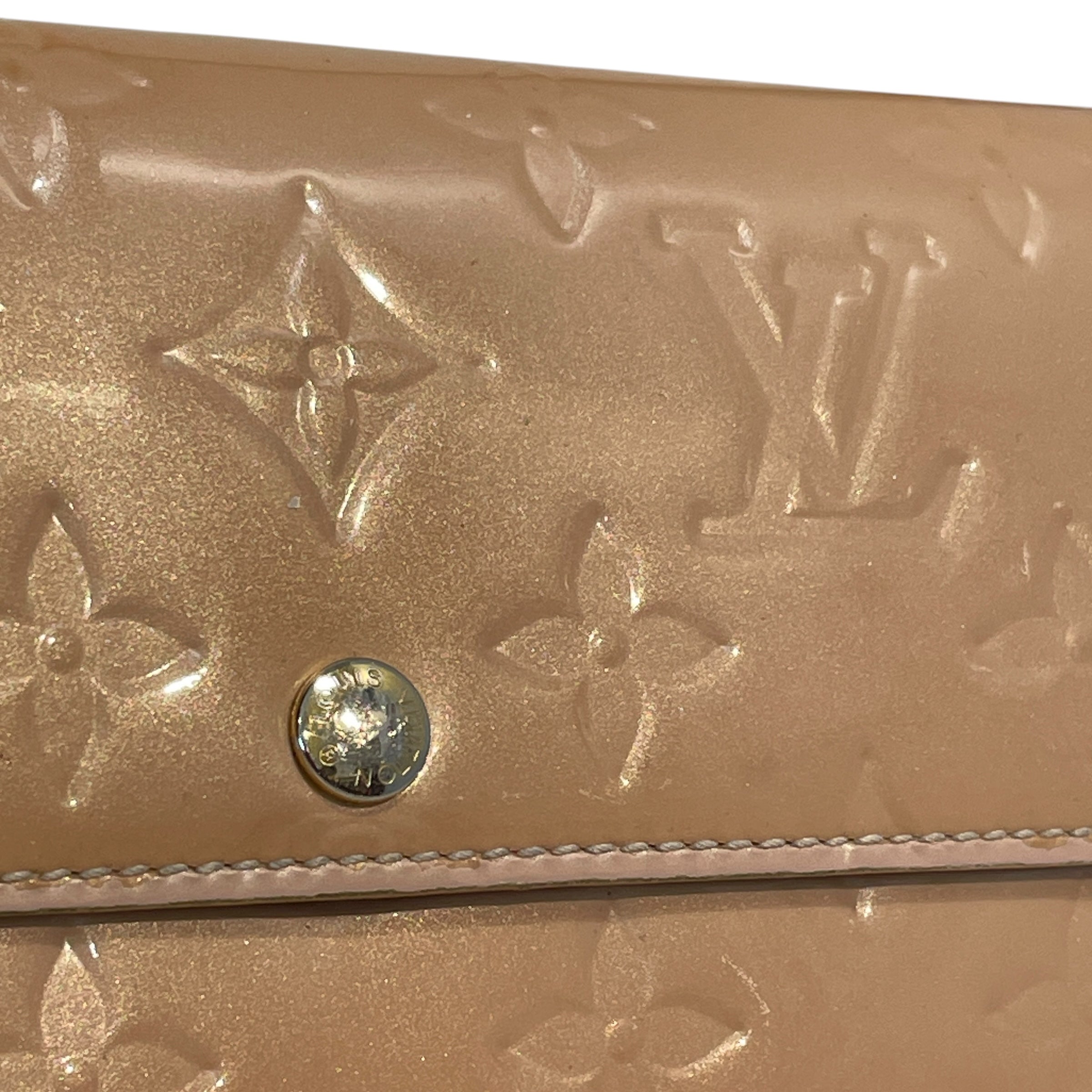 LOUIS VUITTON/Long Wallet/Monogram/Leather/BEG/