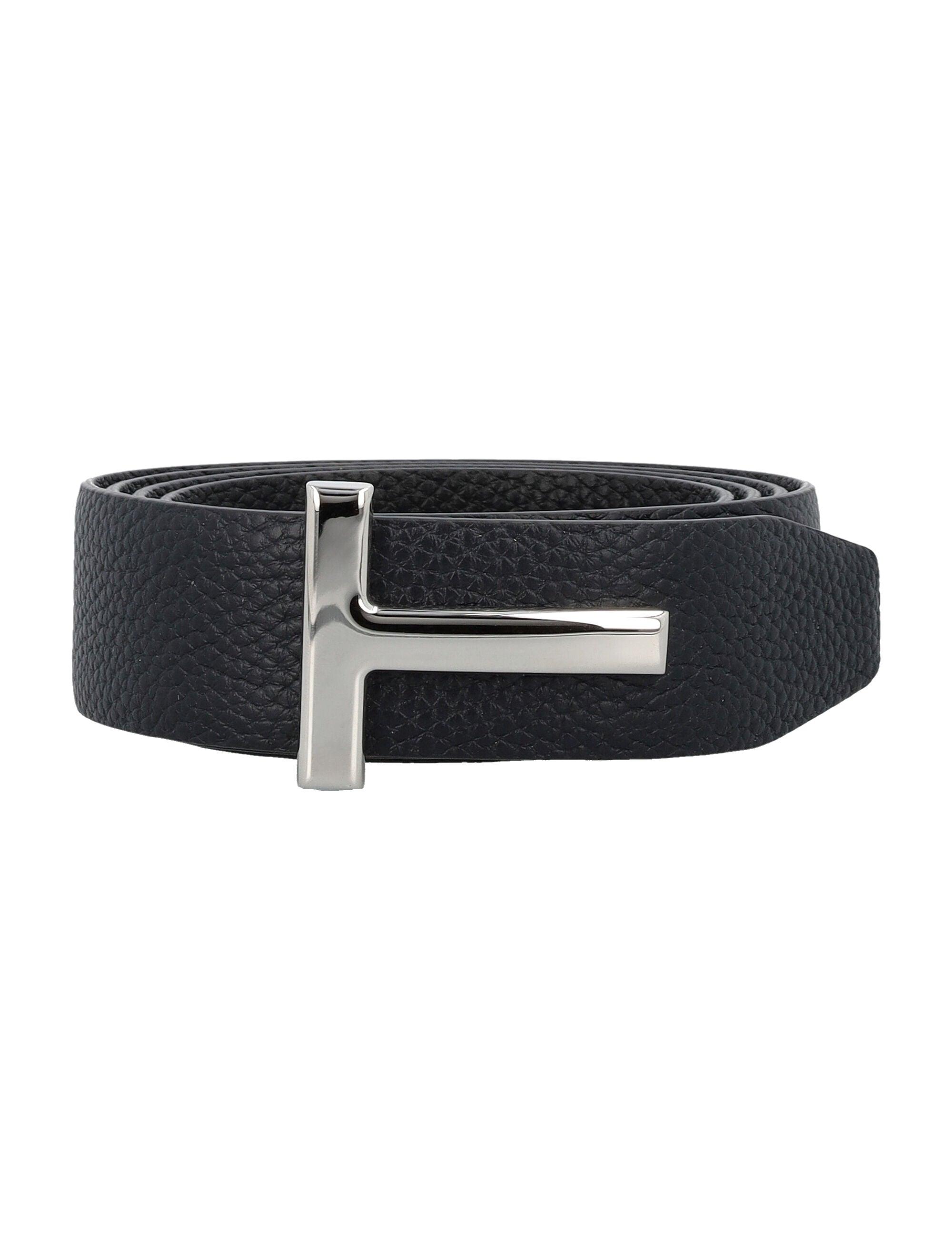TOM FORD Reversible Grainy Leather Belt - 3cm Height