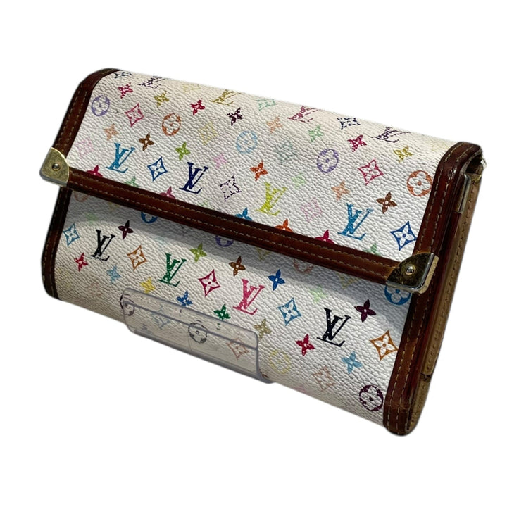 LOUIS VUITTON/Long Wallet/M/Monogram/Leather/WHT/