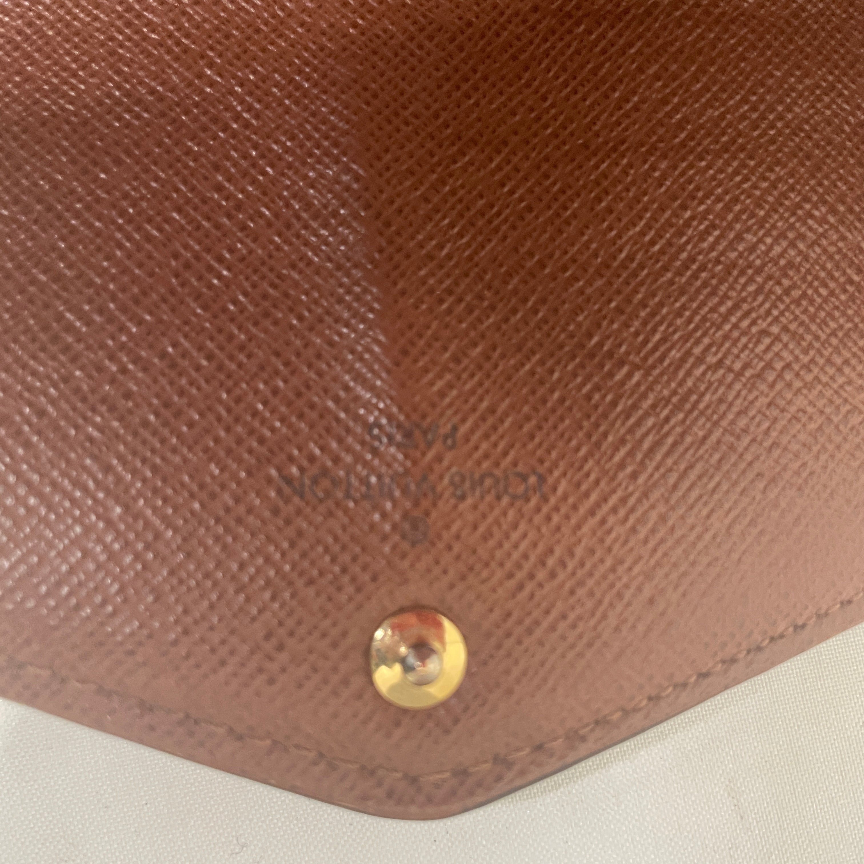 LOUIS VUITTON/Long Wallet/Monogram/Leather/BRW/