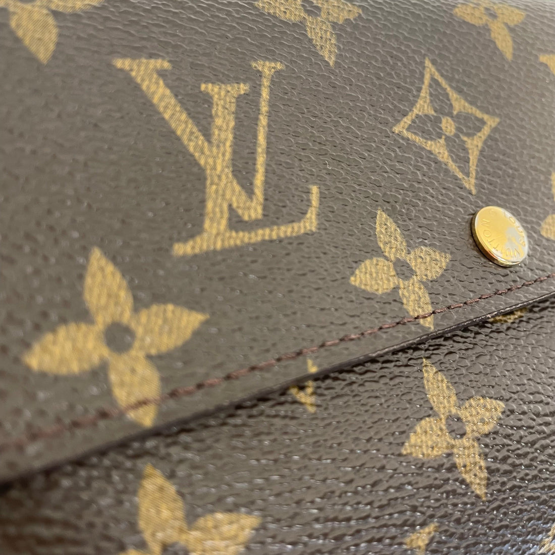 LOUIS VUITTON/Long Wallet/Monogram/Leather/BRW/CT1006