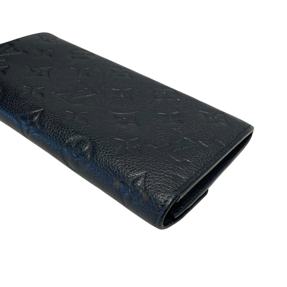 LOUIS VUITTON/Long Wallet/Leather/BLK/solid ca0152