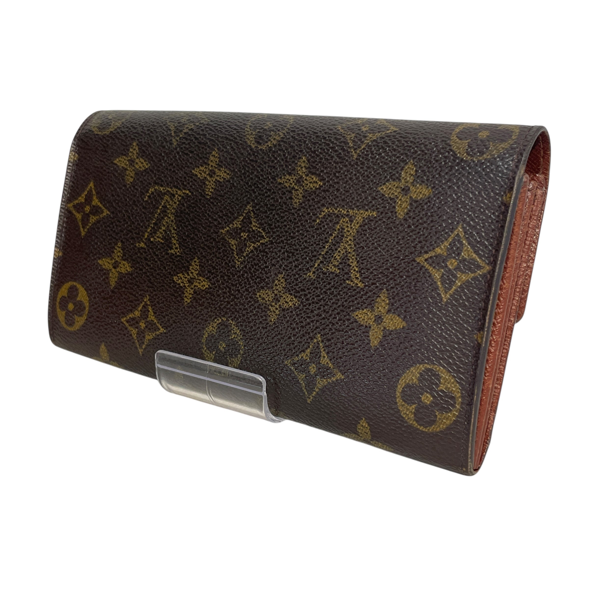 LOUIS VUITTON/Long Wallet/Monogram/Leather/BRW/Sarah Wallet