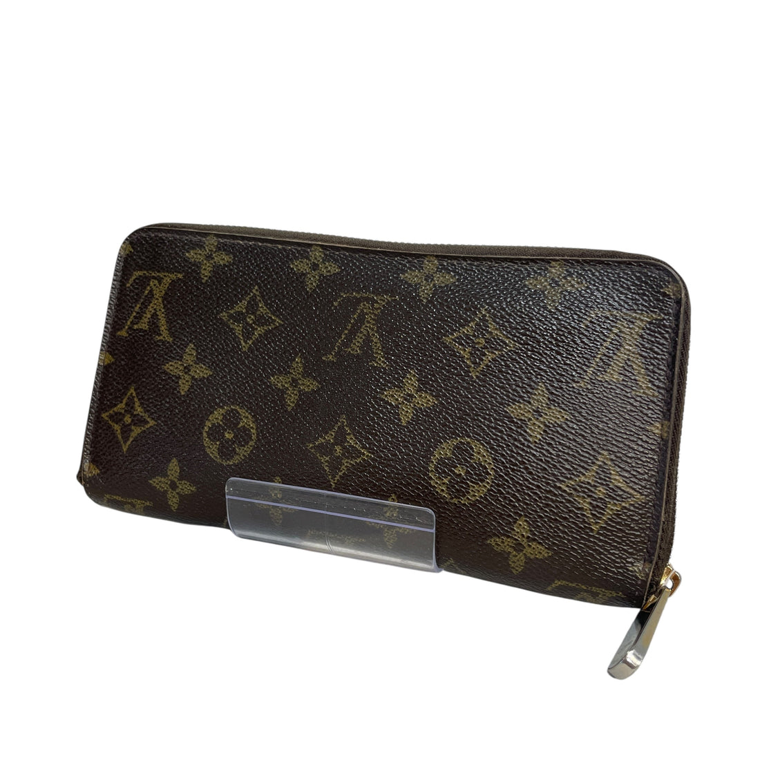 LOUIS VUITTON/Long Wallet/Monogram/Leather/BRW/Monogram Zippy