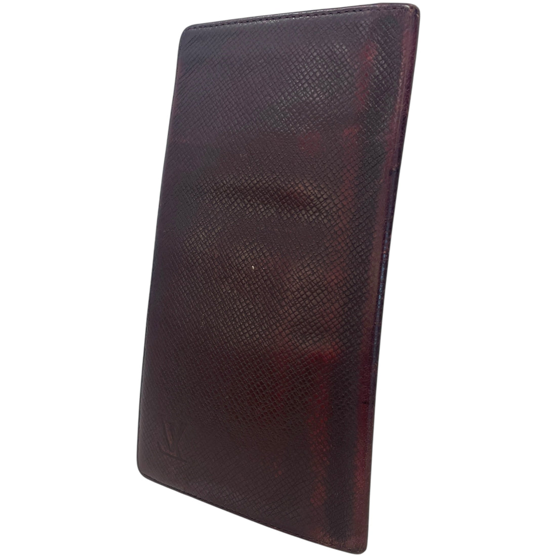 LOUIS VUITTON/Long Wallet/Leather/RED/Portefeuille Brazza