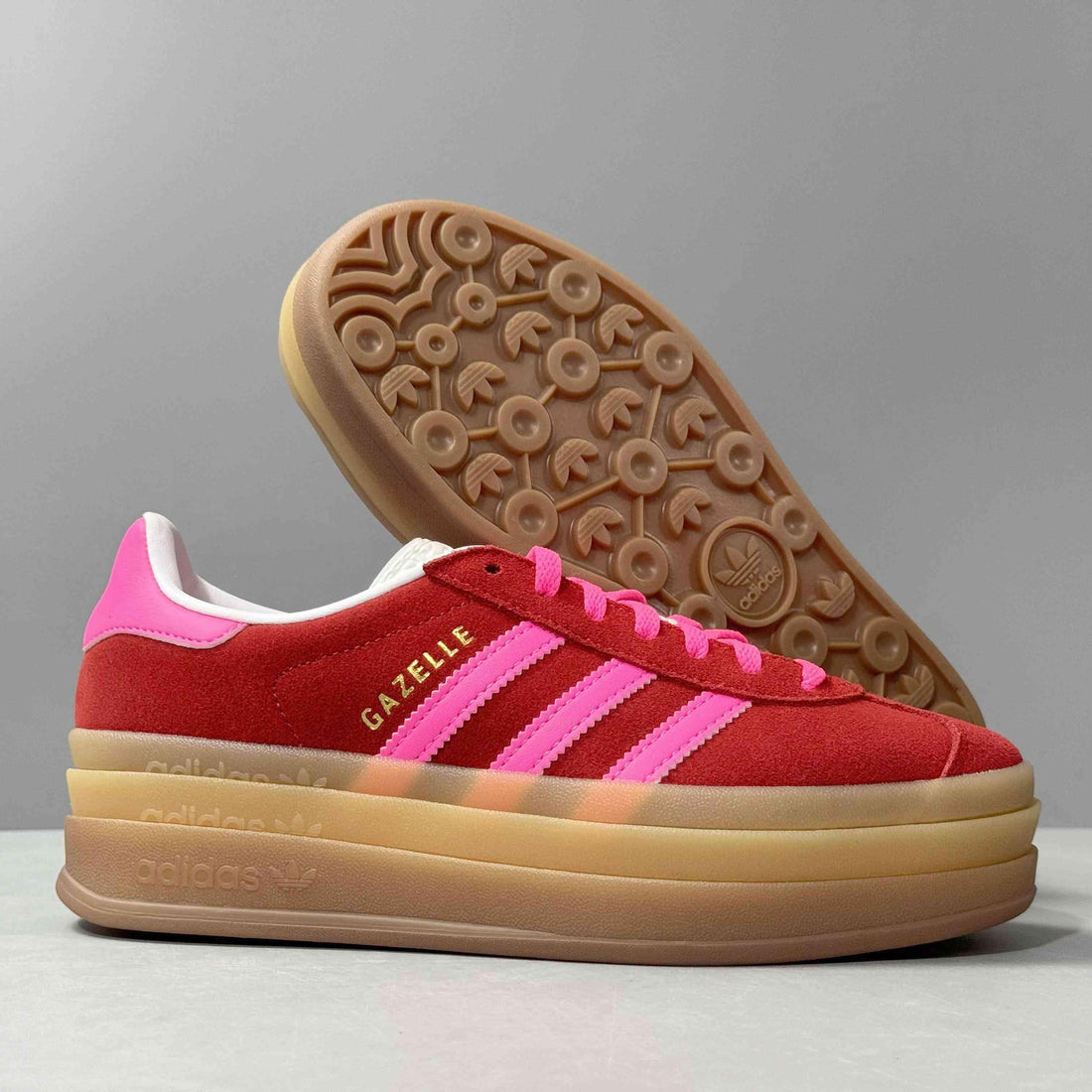 Adidas Originals Gazelle Bold 'Collegiate Red Lucid Pink'