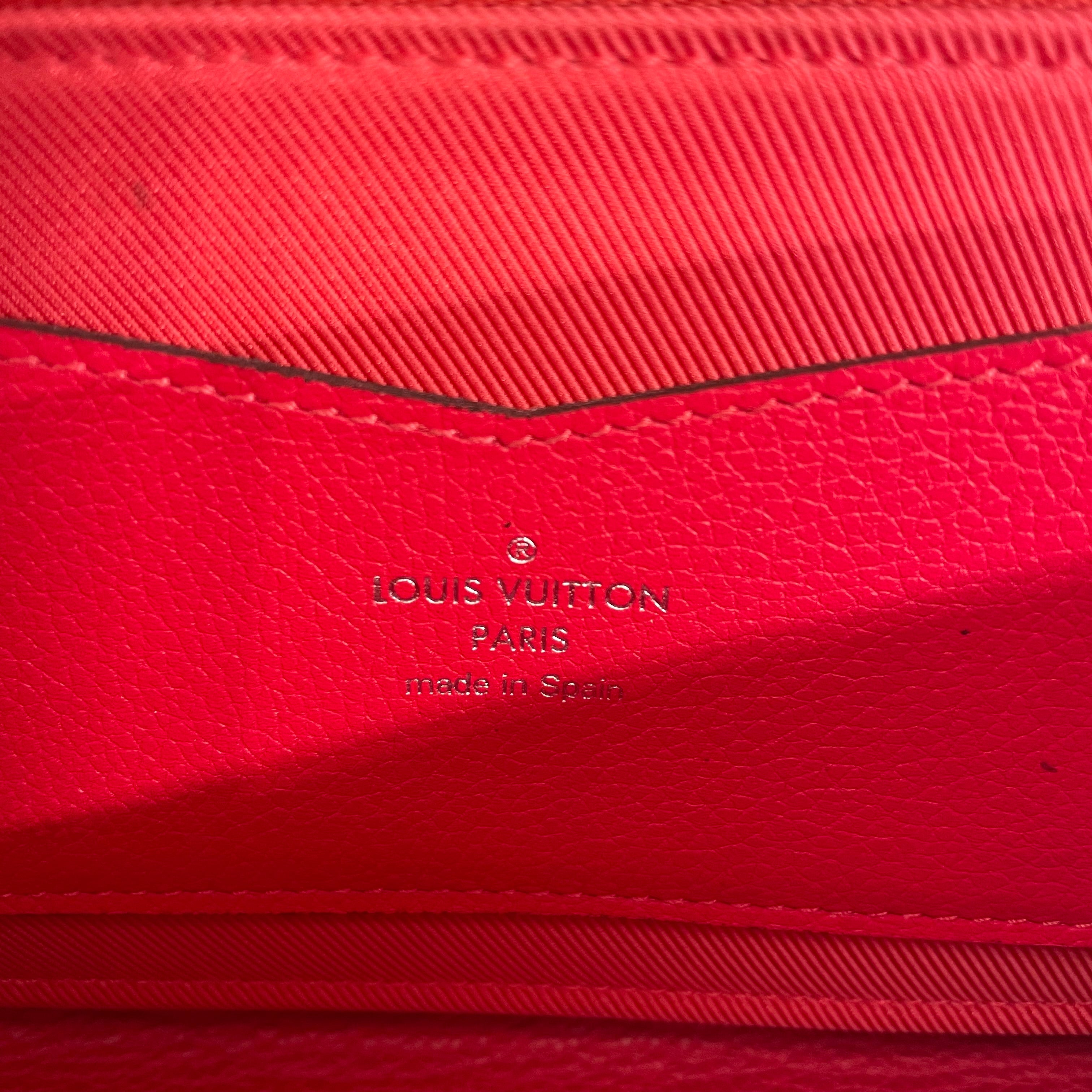 LOUIS VUITTON/Long Wallet/Leather/RED/CA0196