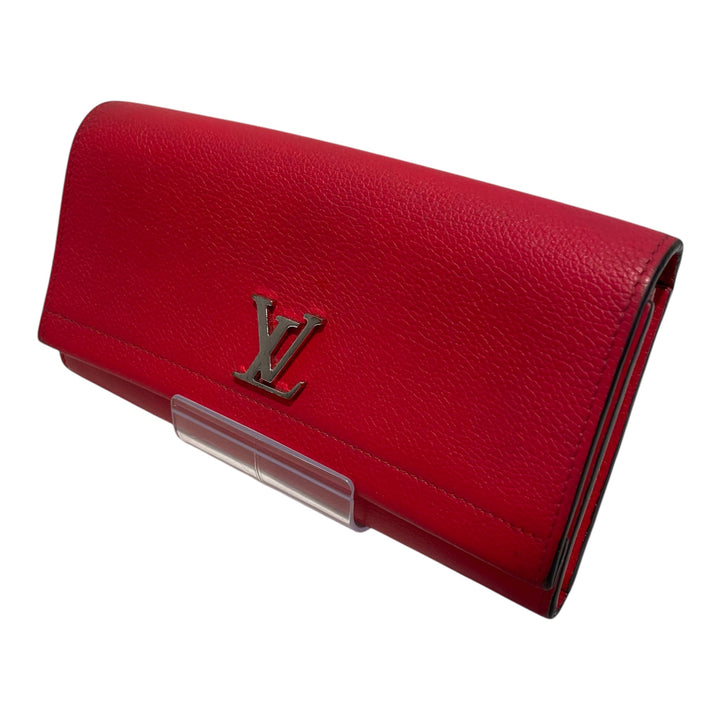LOUIS VUITTON/Long Wallet/Leather/RED/CA0196