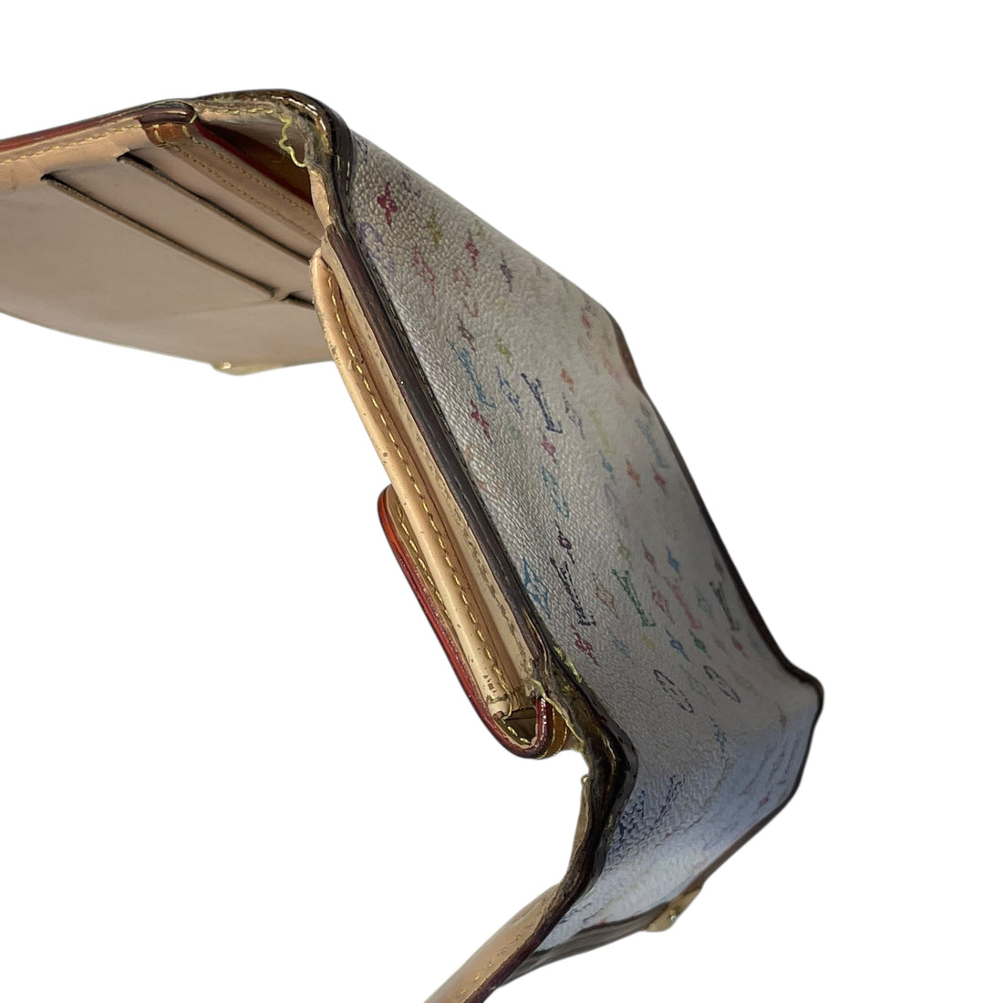 LOUIS VUITTON/Long Wallet/M/Monogram/Leather/WHT/