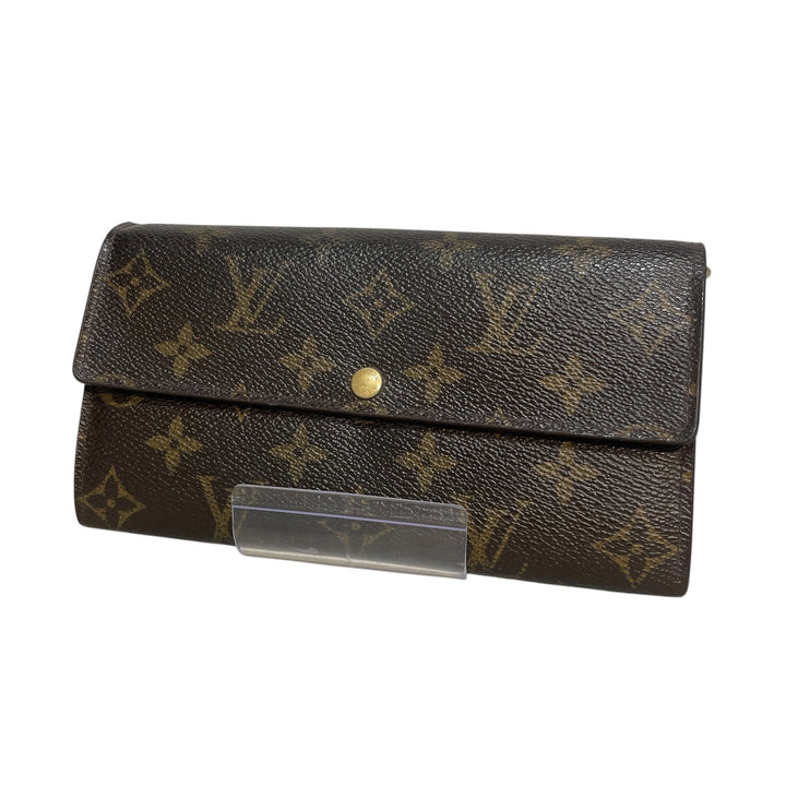 LOUIS VUITTON/Long Wallet/Monogram/Leather/BRW/Sarah Monogram Wallet