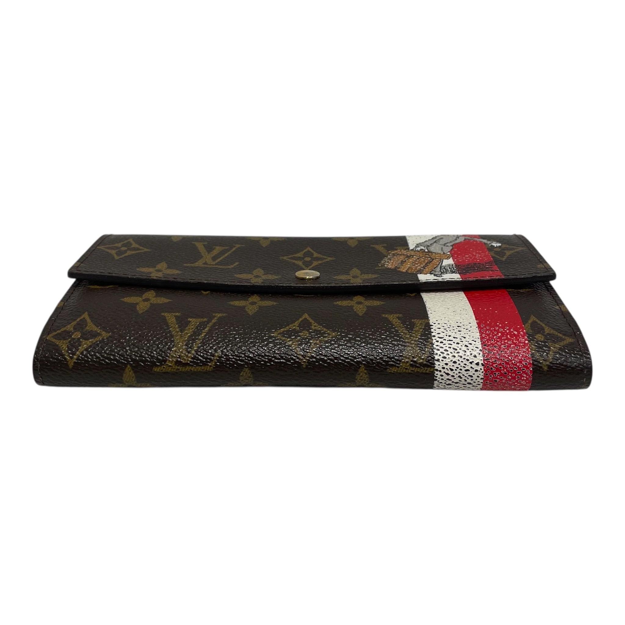 LOUIS VUITTON/Long Wallet/Monogram/Leather/BRW/CT1006