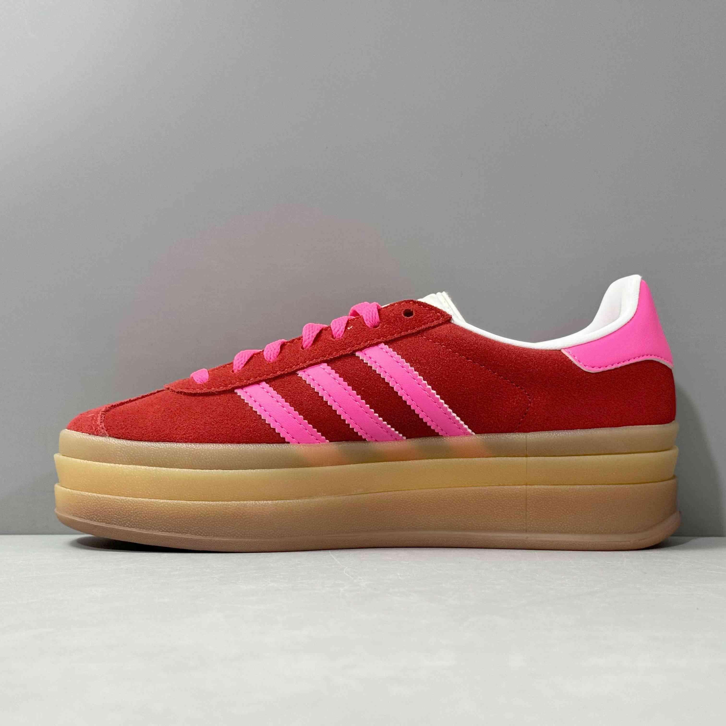 Adidas Originals Gazelle Bold 'Collegiate Red Lucid Pink'