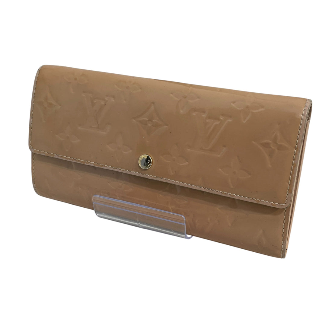 LOUIS VUITTON/Long Wallet/Monogram/Leather/BEG/