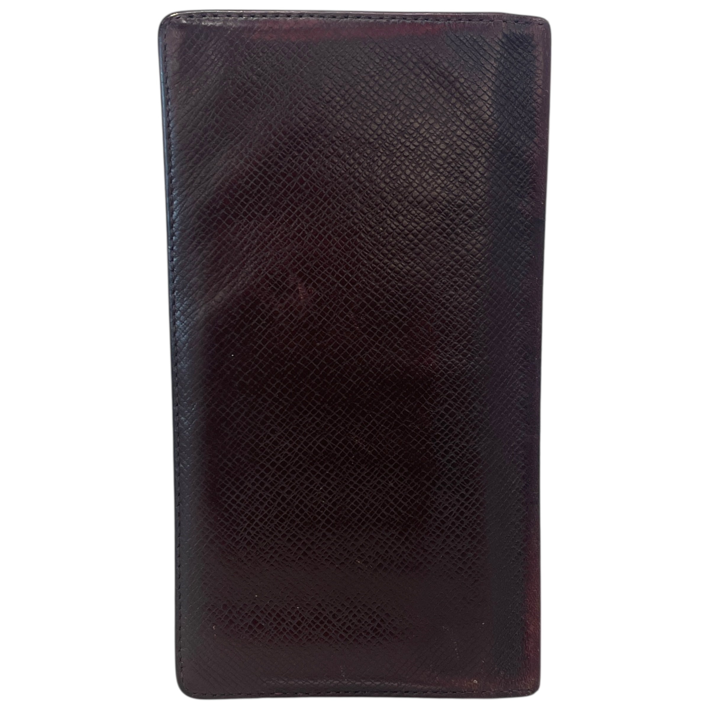 LOUIS VUITTON/Long Wallet/Leather/RED/Portefeuille Brazza