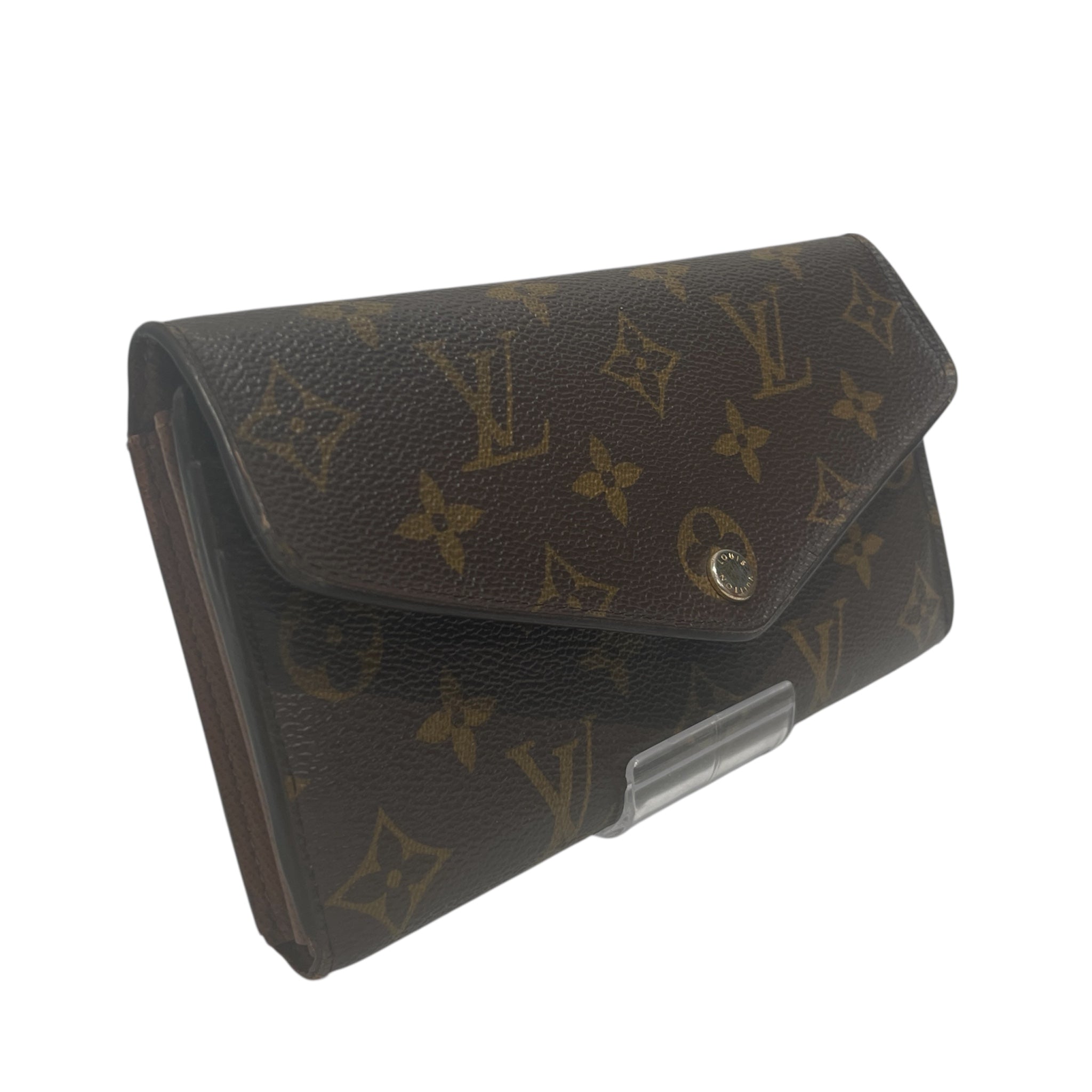 LOUIS VUITTON/Long Wallet/Monogram/Leather/BRW/