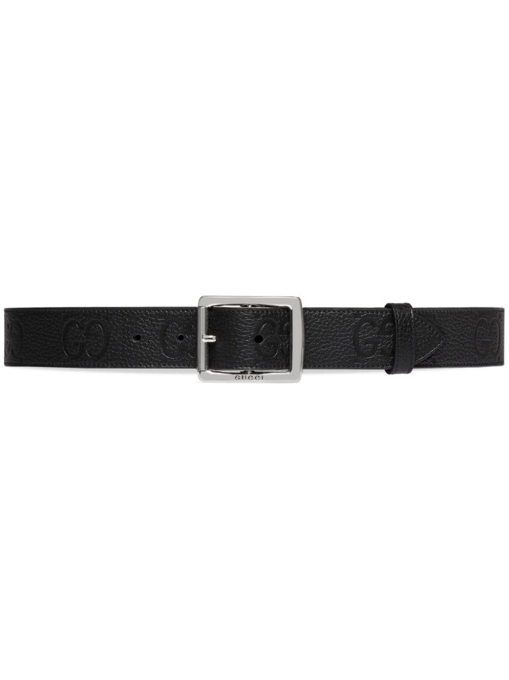 GUCCI GG Leather Belt - 3.5 cm Wide