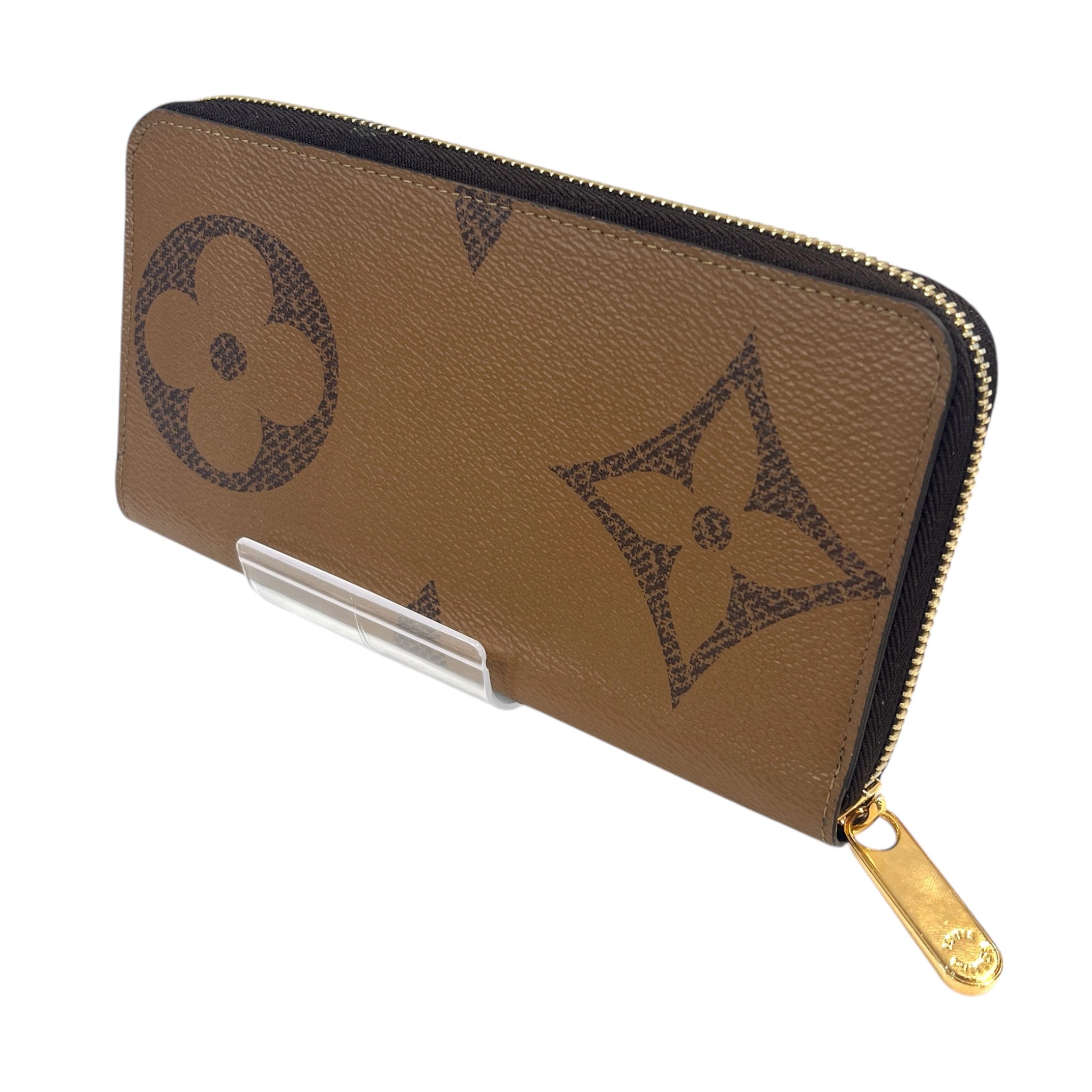 LOUIS VUITTON/Long Wallet/Monogram/Leather/BRW/GIANT PRINT ZIPPY