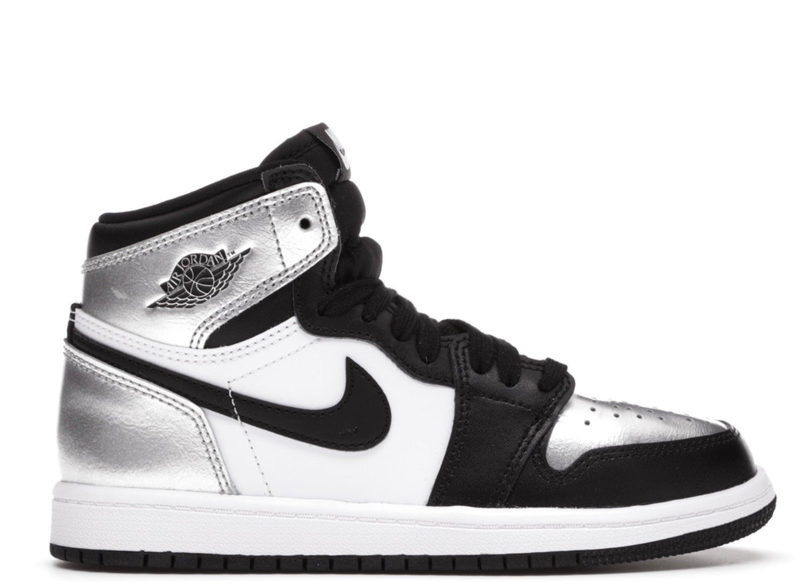 Air Jordan 1 Retro High OG TD 'Silver Toe'