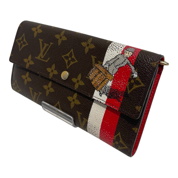 LOUIS VUITTON/Long Wallet/Monogram/Leather/BRW/CT1006