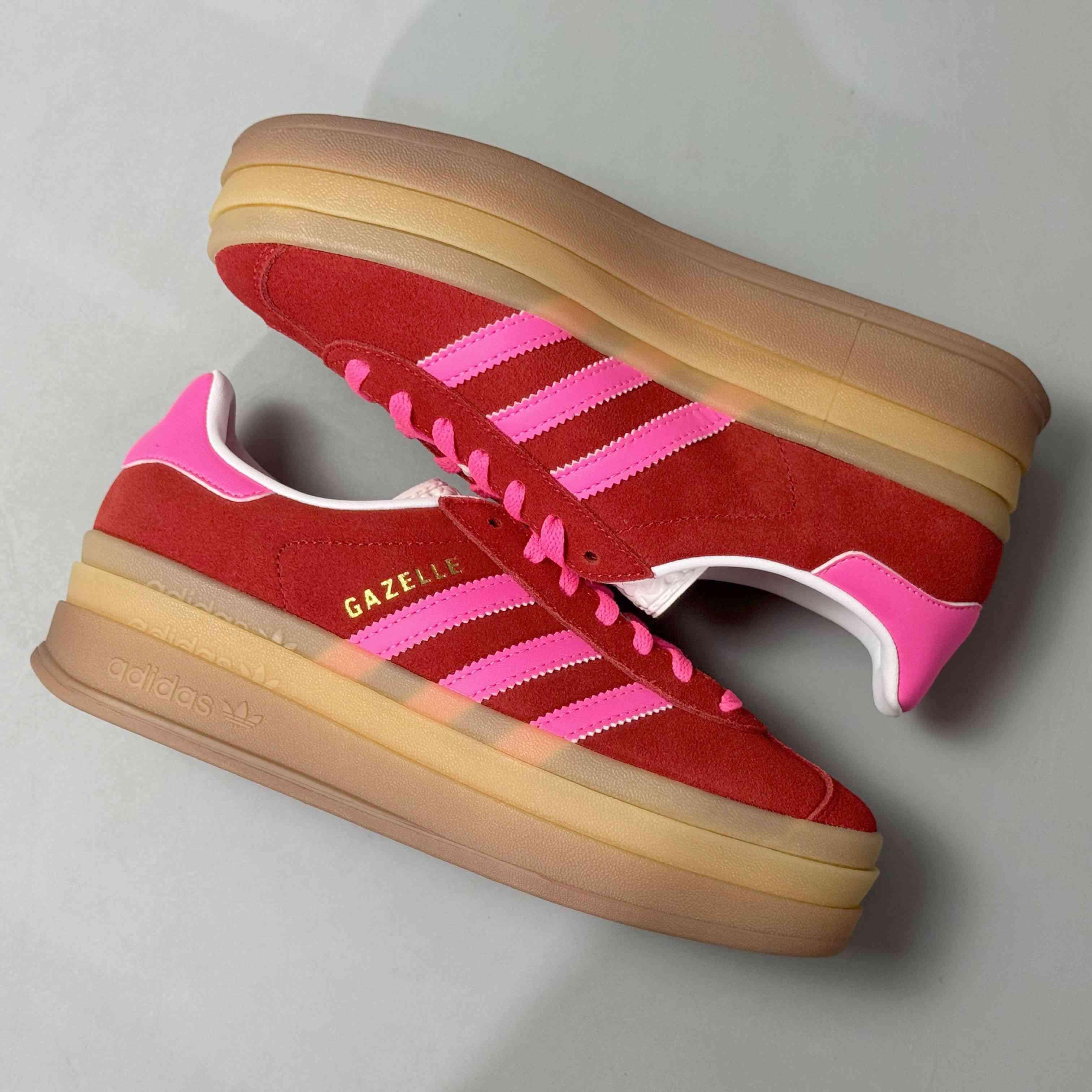 Adidas Originals Gazelle Bold 'Collegiate Red Lucid Pink'