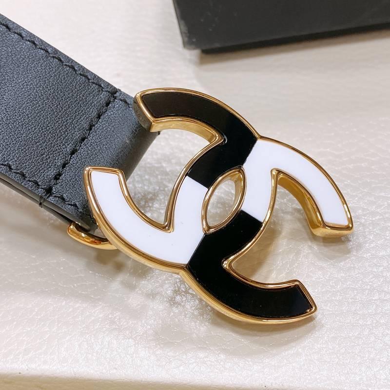 Chanel Women Logo Banding Belt 'Black'