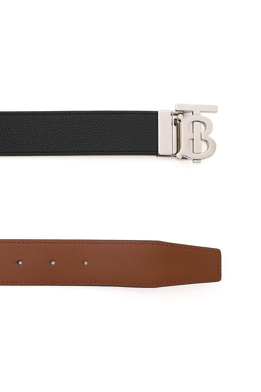 BURBERRY Reversible TB Belt, Size 100