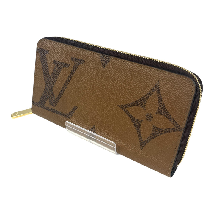 LOUIS VUITTON/Long Wallet/Monogram/Leather/BRW/GIANT PRINT ZIPPY