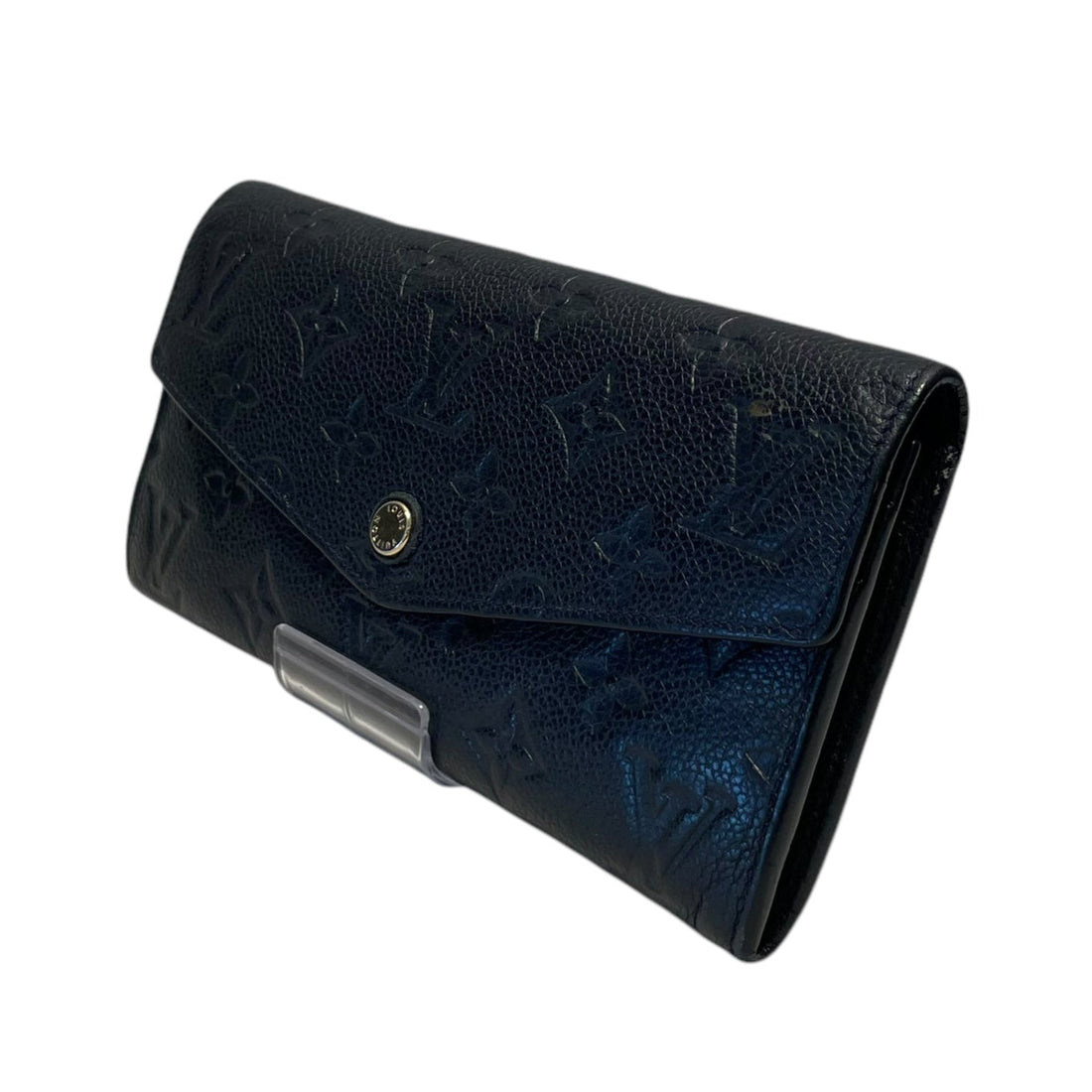 LOUIS VUITTON/Long Wallet/Leather/BLK/solid ca0152