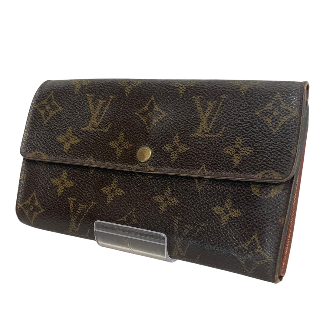 LOUIS VUITTON/Long Wallet/Monogram/Leather/BRW/Sarah Wallet