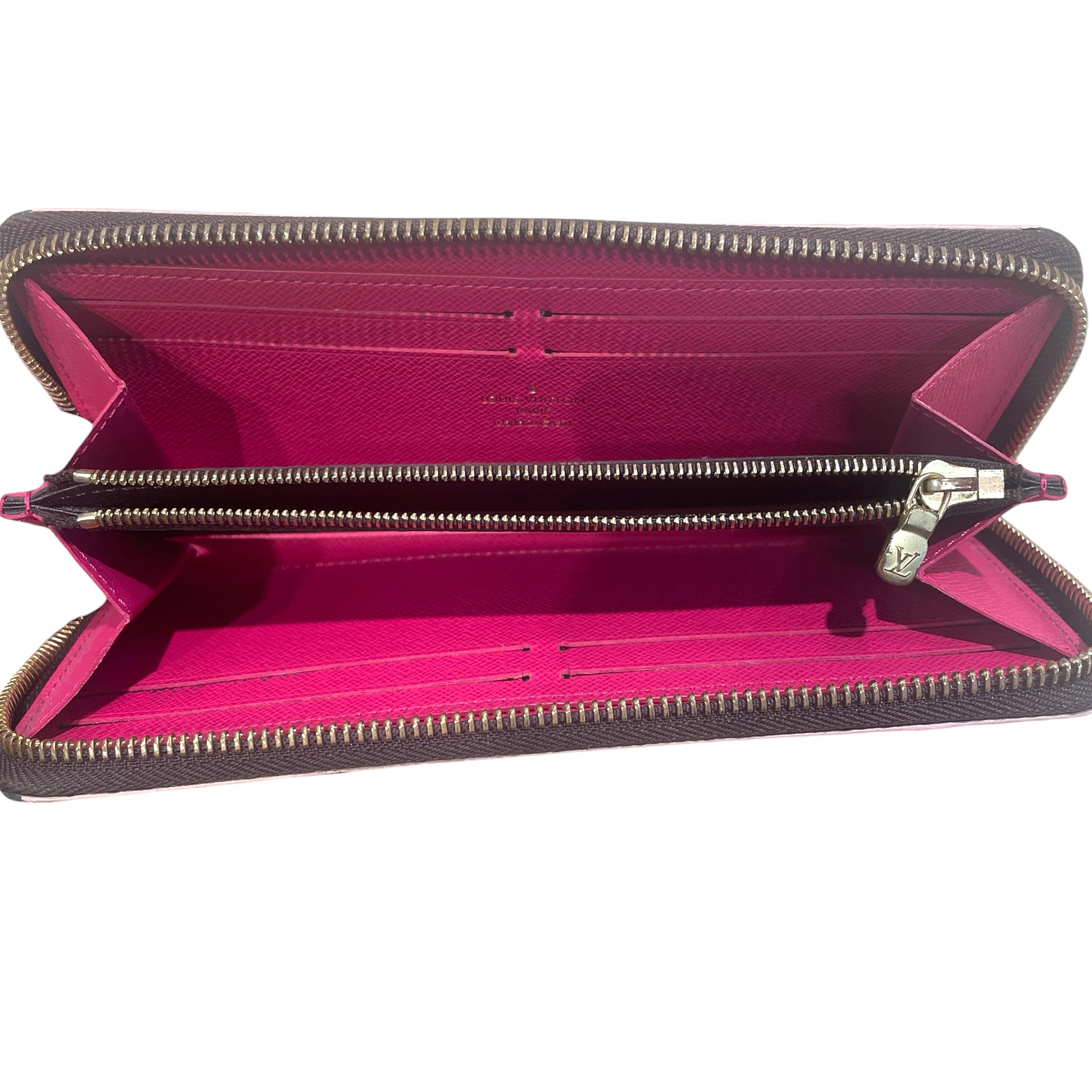 LOUIS VUITTON/Long Wallet/Leather/BRW/