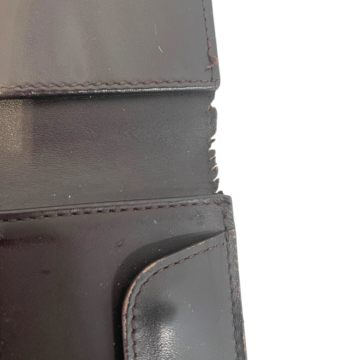 LOUIS VUITTON/Long Wallet/Monogram/Leather/BLK/Portefeuille Brazza