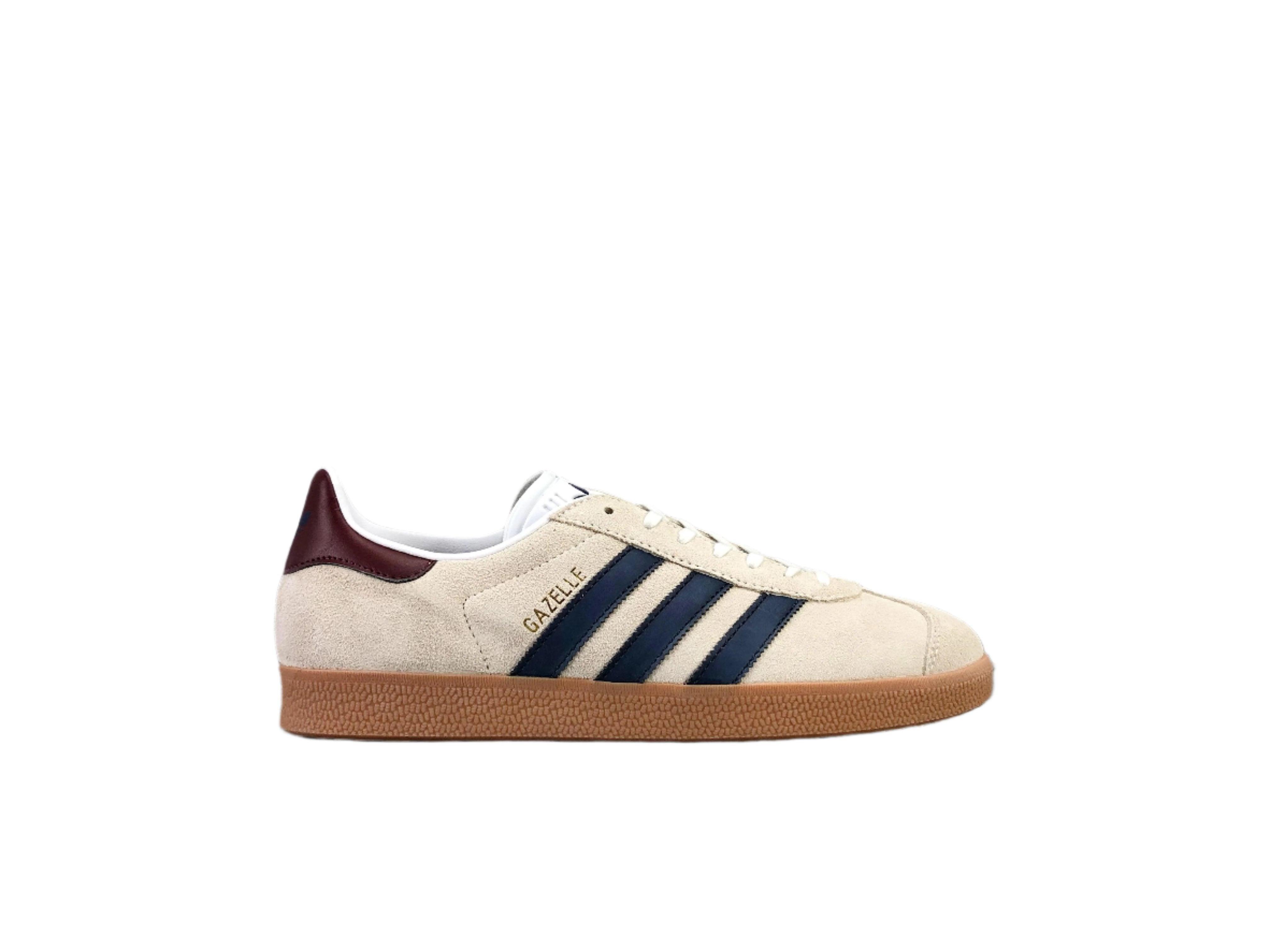 Adidas Originals Gazelle Indoor 'Beige Dark Blue Collegiate Burgundy'