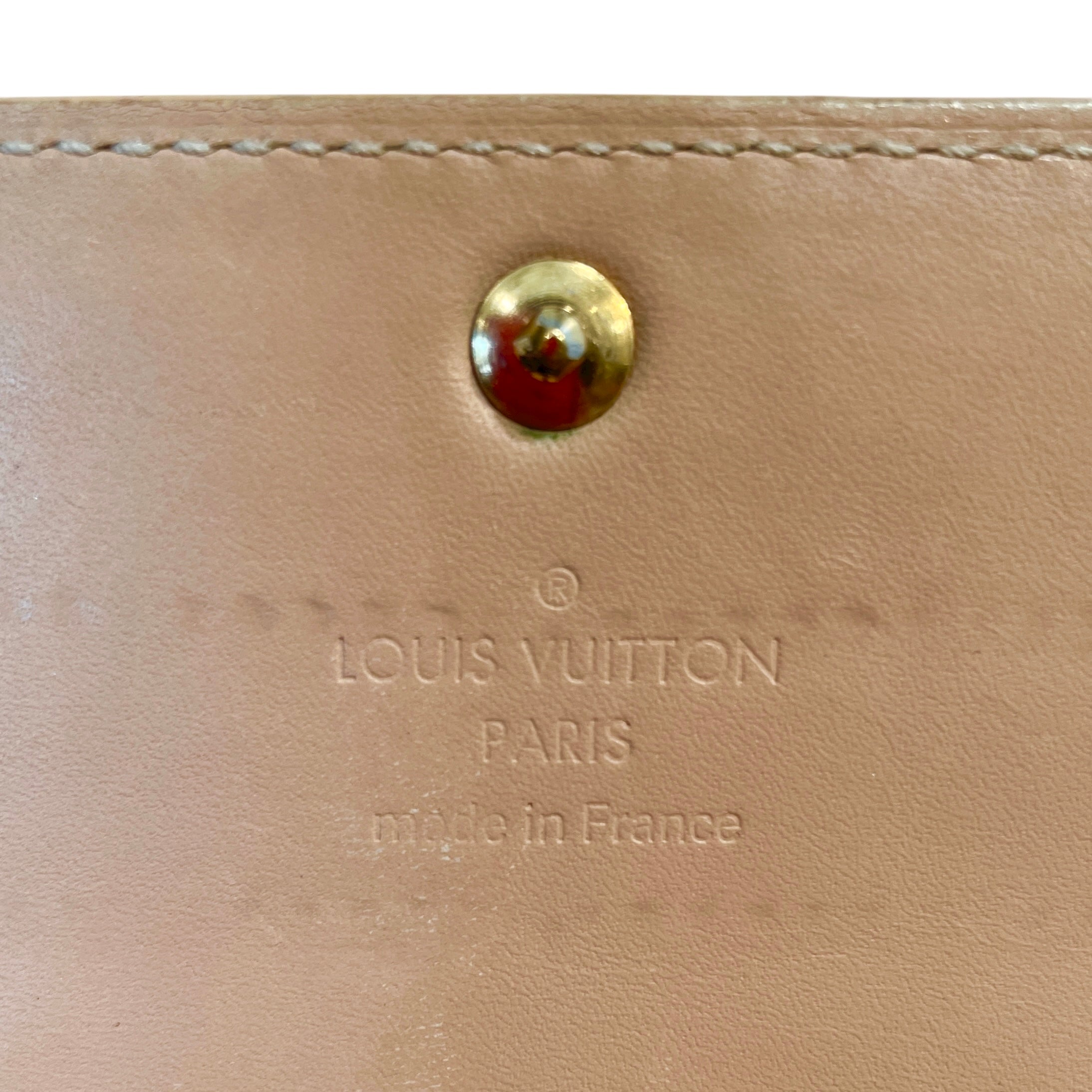LOUIS VUITTON/Long Wallet/Monogram/Leather/BEG/