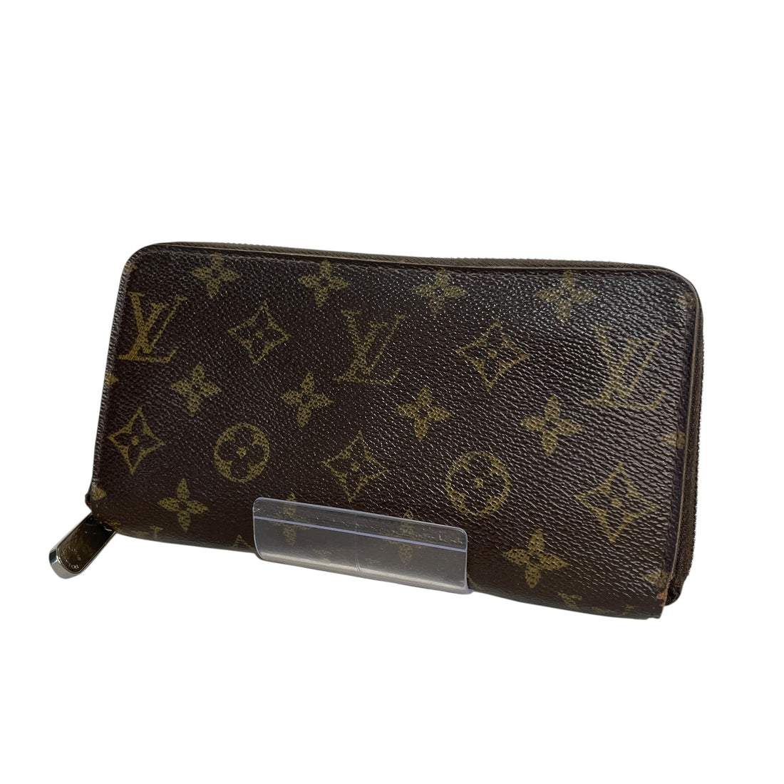 LOUIS VUITTON/Long Wallet/Monogram/Leather/BRW/Monogram Zippy