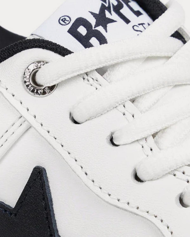 x JJJJound Bape Sta White / Black Low Top Sneakers