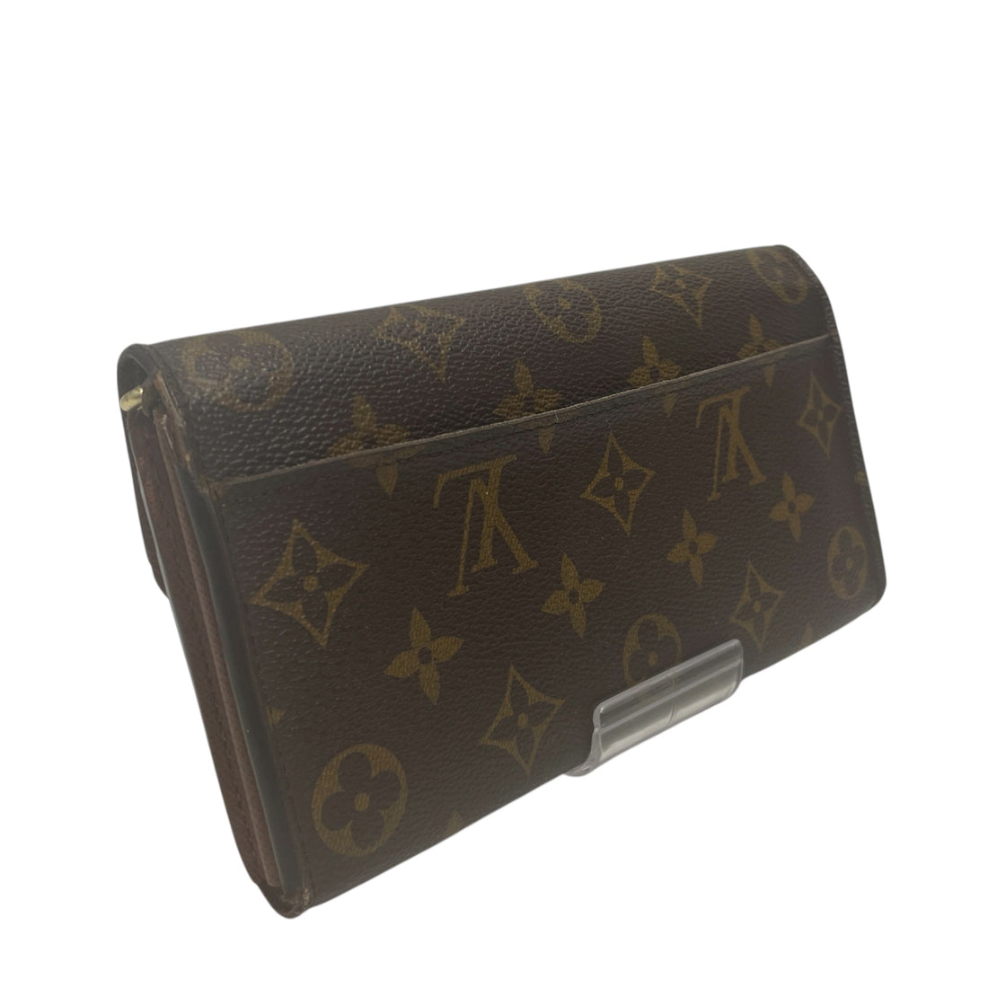 LOUIS VUITTON/Long Wallet/Monogram/Leather/BRW/