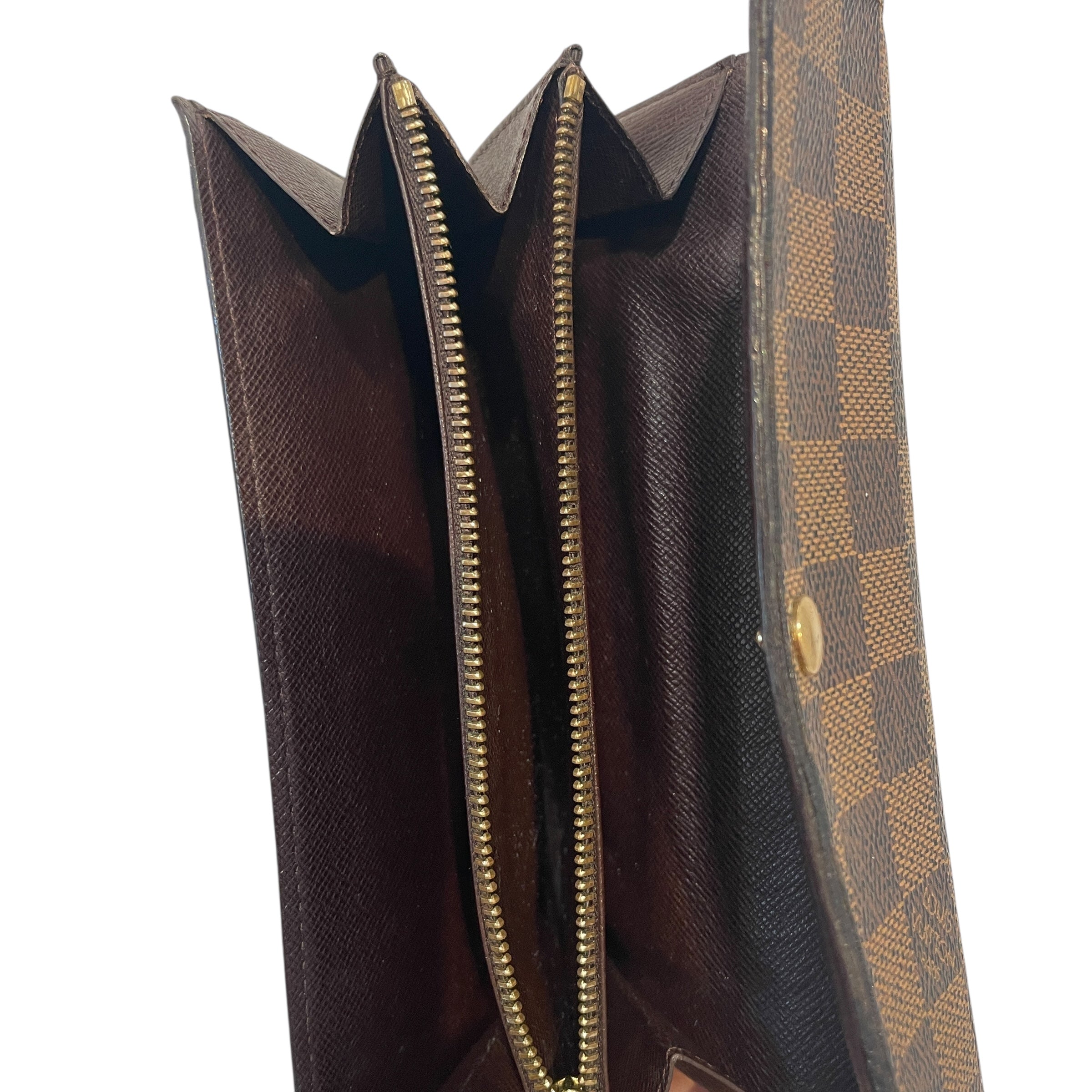 LOUIS VUITTON/Long Wallet/Monogram/Leather/BRW/Damier Alexandra Wallet