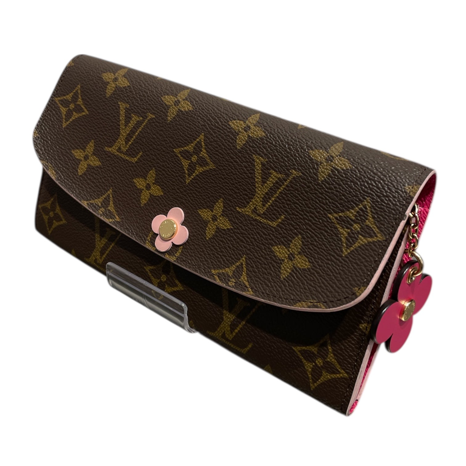 LOUIS VUITTON/Long Wallet/Monogram/Leather/BRW/EMILIE BLOOM FLOWER
