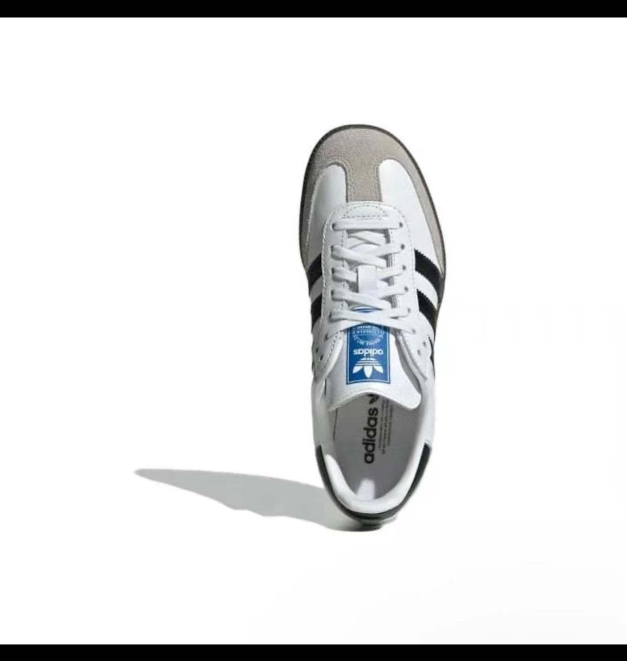 Adidas Samba OG Cloud White Core Black Youth Women's Closed Training Footwear for Athletic Running and Casual Fashion Wear