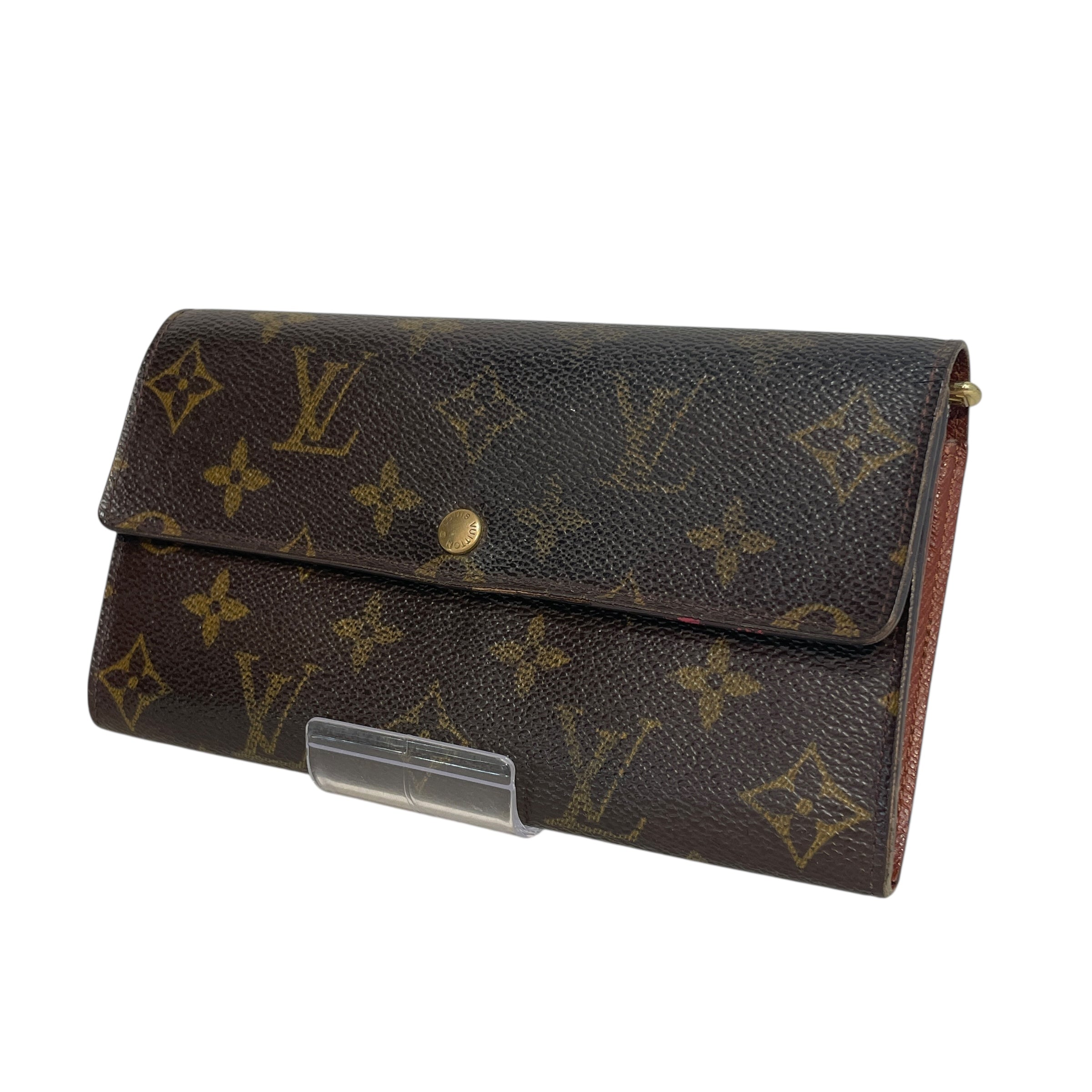 LOUIS VUITTON/Long Wallet/Monogram/Leather/BRW/Sarah Wallet