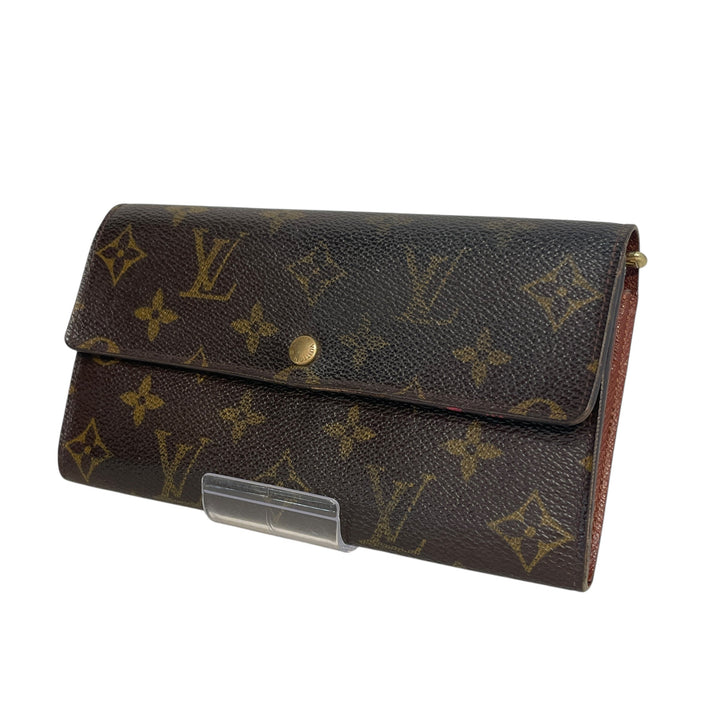 LOUIS VUITTON/Long Wallet/Monogram/Leather/BRW/Sarah Wallet