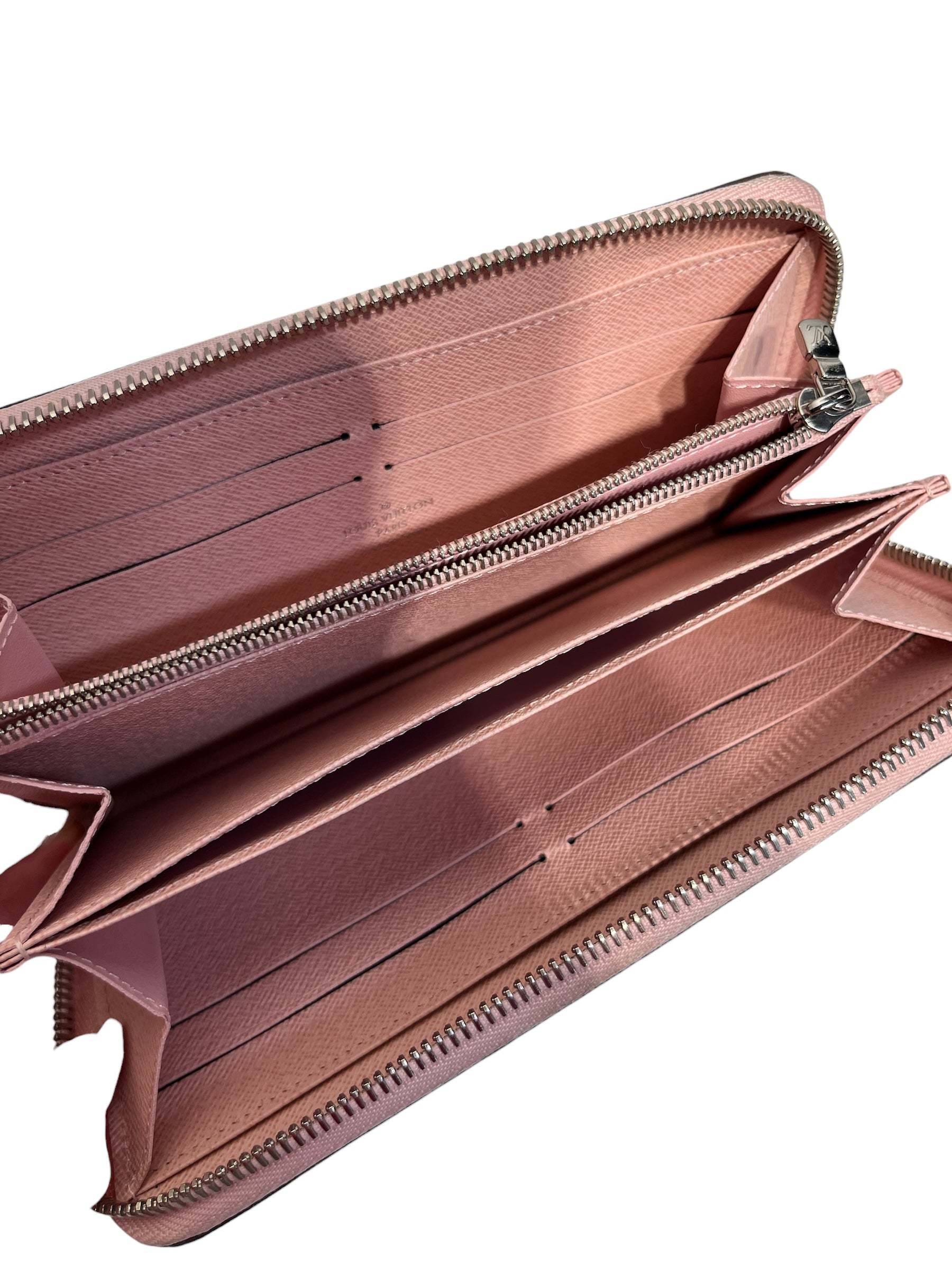 LOUIS VUITTON/Long Wallet/Leather/PNK/