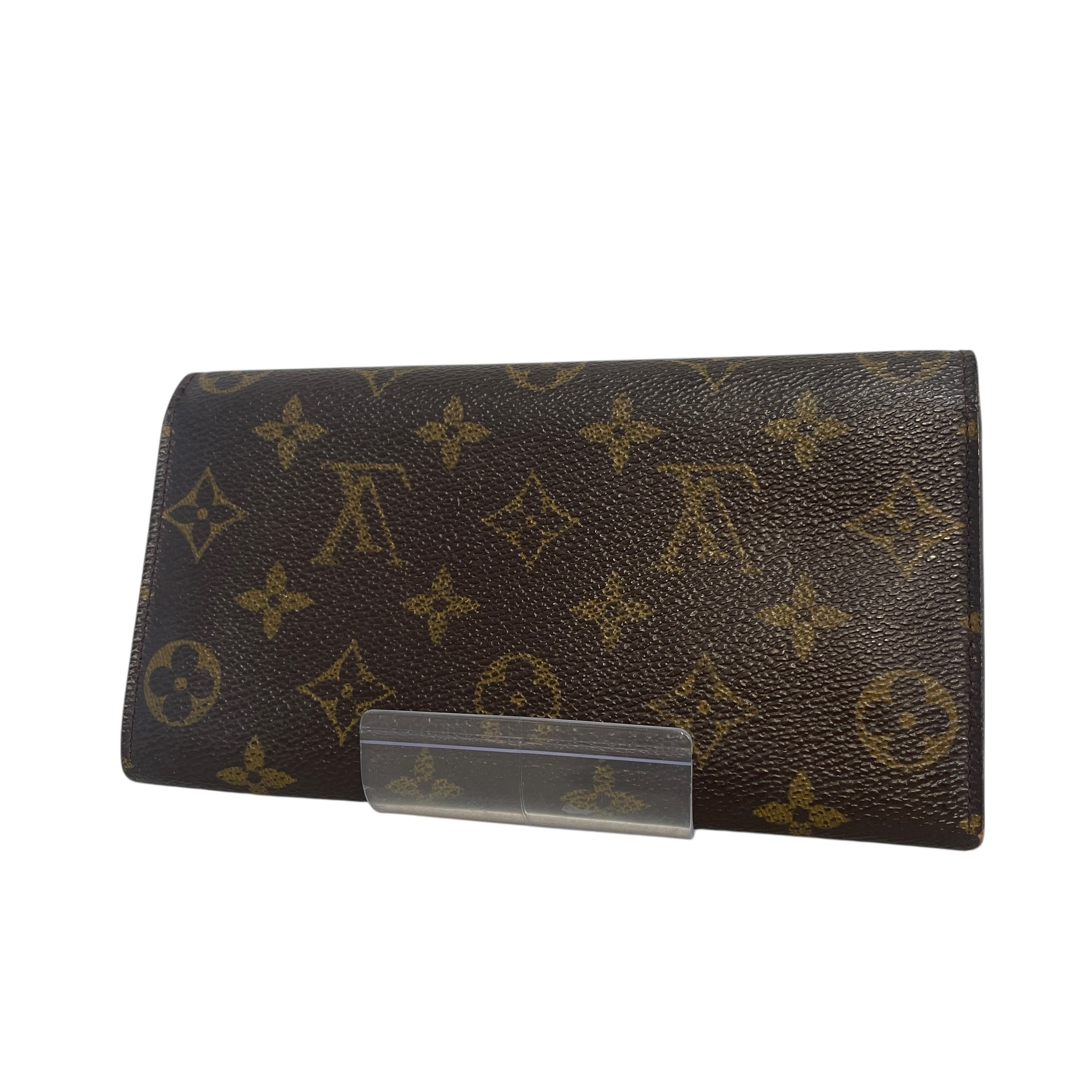LOUIS VUITTON/Long Wallet/Monogram/Leather/BRW/Sarah